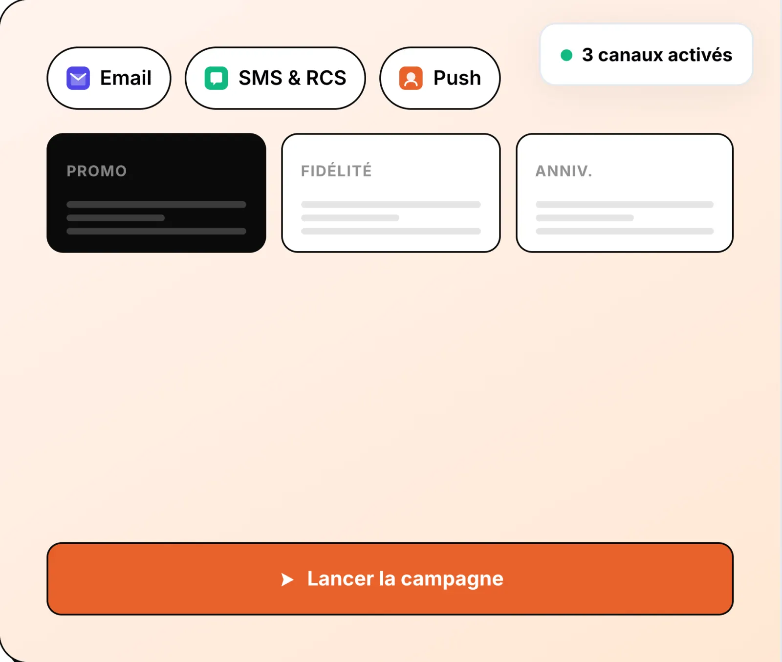 Preview of the All in Box app on mobile