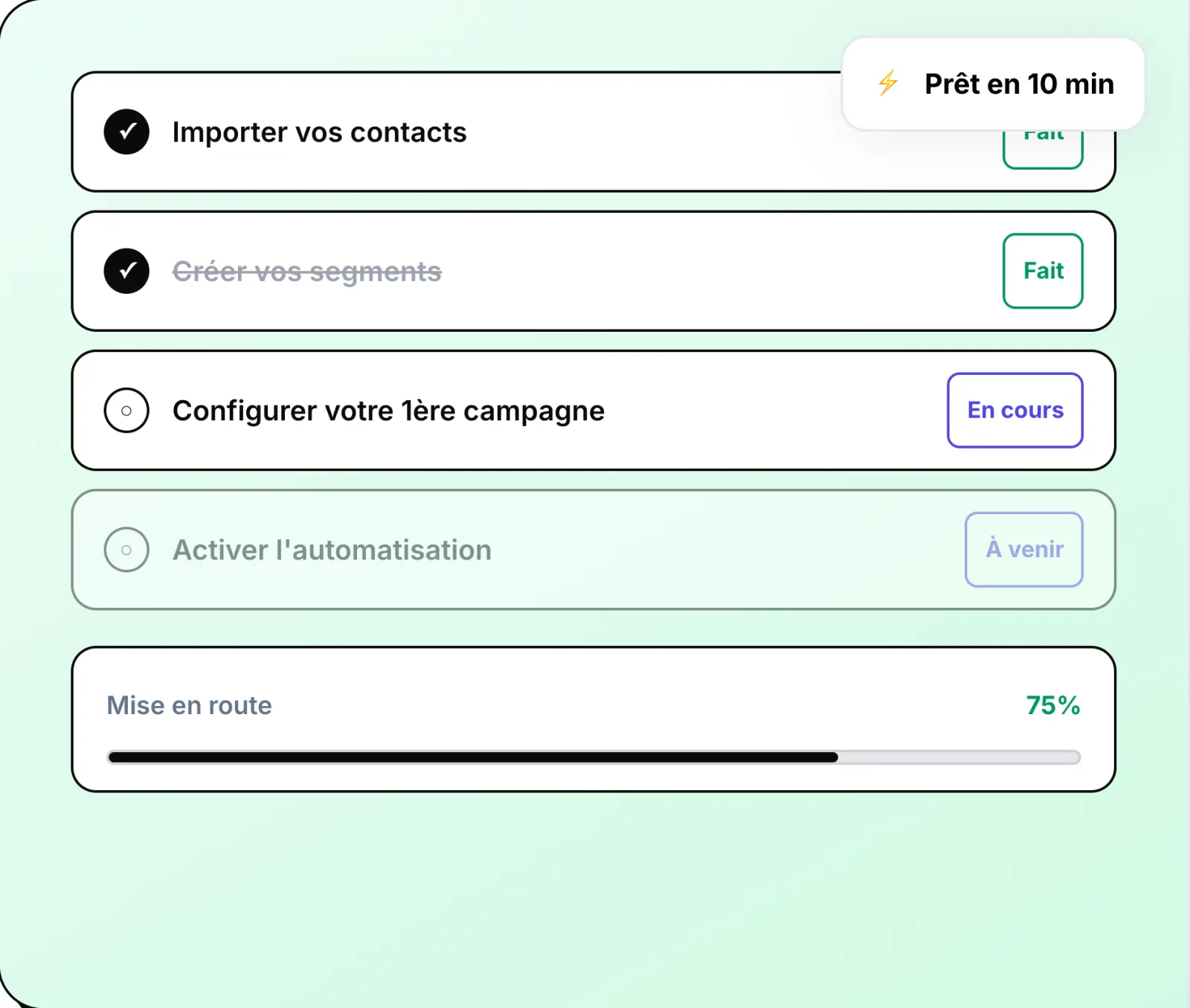 Preview of the All in Box app on mobile