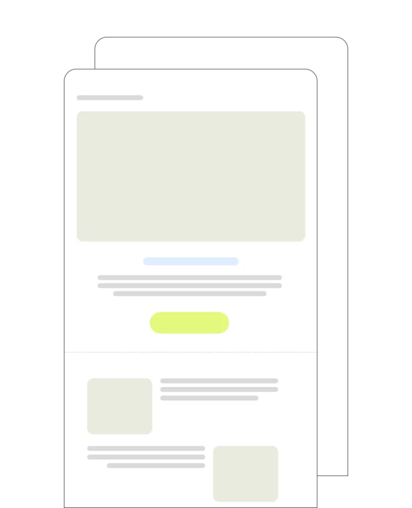 Composition d’une newsletter dans l’éditeur All in Box