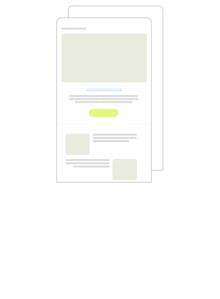 Composition d’une newsletter dans l’éditeur All in Box